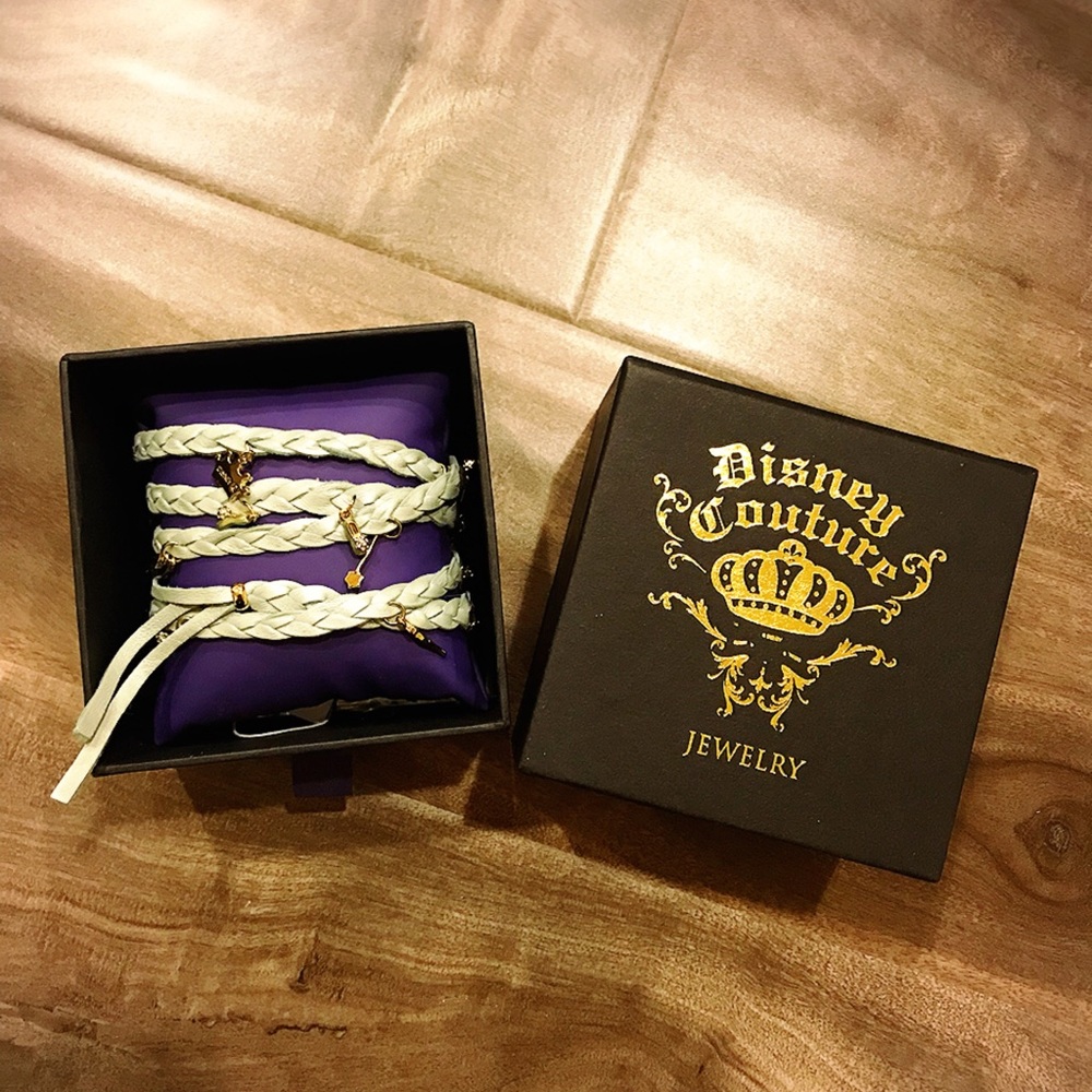 Disney Couture Wrap Bracelet Aqua Gold Tinker Bell